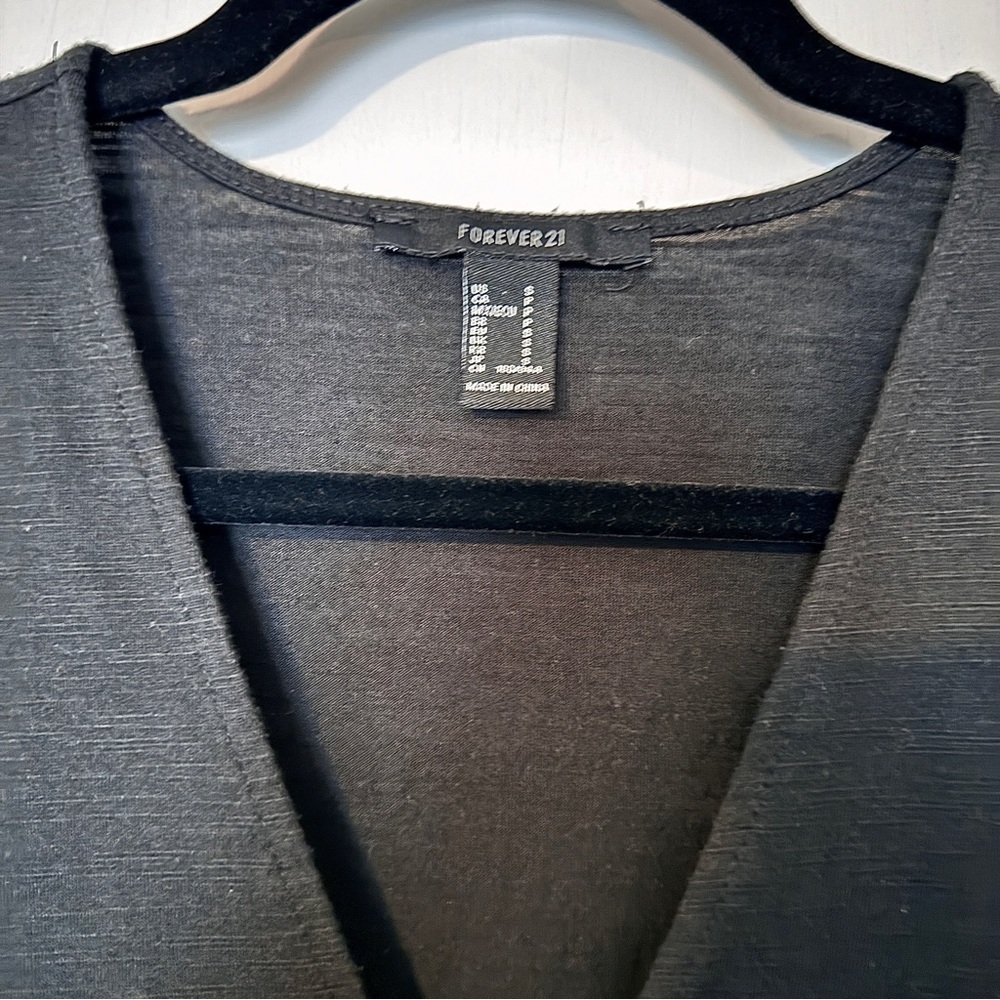 FOREVER 21 Long Sleeve Black Dress - Picture 8 of 12